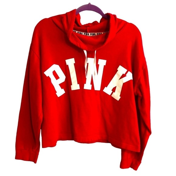 PINK Victoria's Secret Red Hoodie - Picture 1 of 10